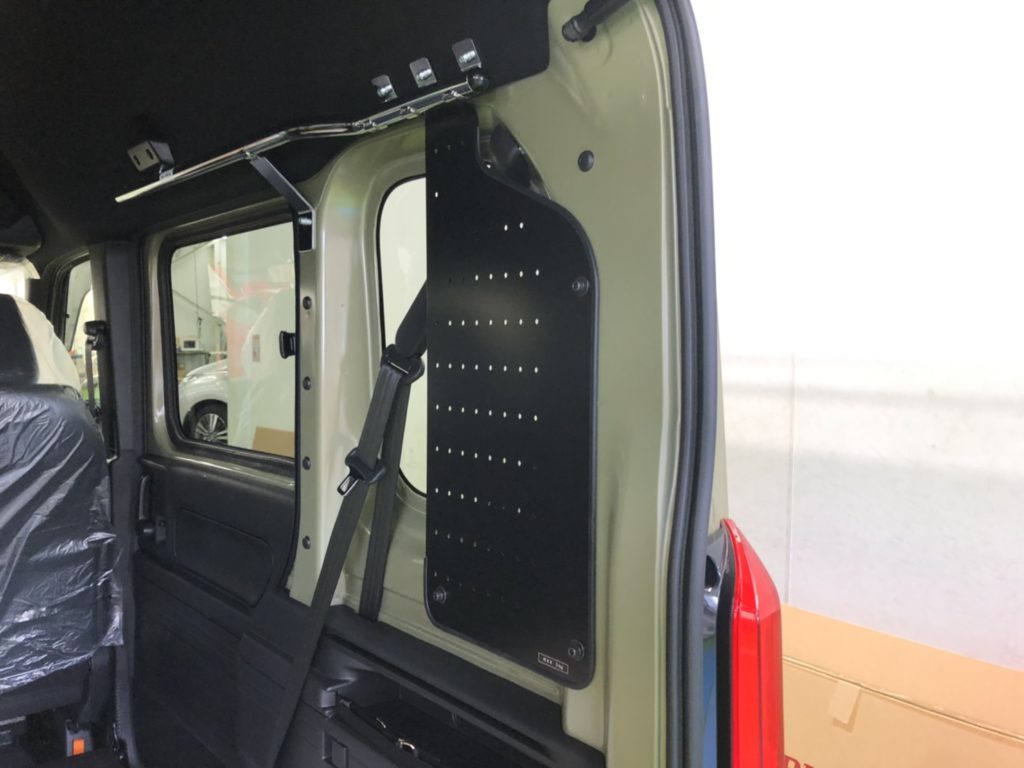 直送商品 N-VAN サイドバー 補強パイプ付き 車内アクセサリ